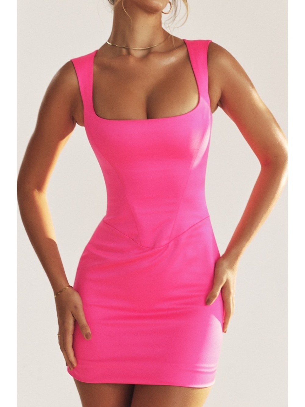 NEW House of CB Enya Dress Hot Pink Large+ (XL)